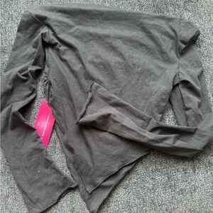 Off the shoulder black long sleeve